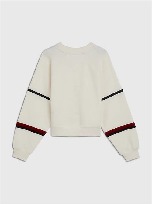 GLOBAL STRIPE WAFFLE SWEATSHIR TOMMY HILFIGER | KG0KG07379T/YBH